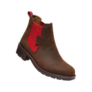 Keen OREGON CITY CHELSEA W snuff / tibetan red Veľkosť: 41 dámské boty