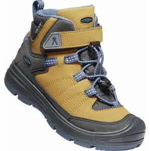 Keen REDWOOD MID WP JR harvest gold / vintage indigo Veľkosť: 34 detské topánky