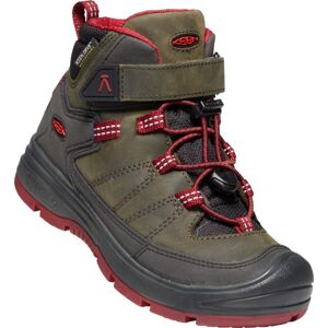 Keen REDWOOD MID WP K steel grey / red dahlia Veľkosť: 30 detské topánky