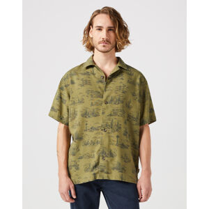 Wrangler SS RESORT SHIRT OLIVE SCENIC  OLIVE SCENIC
