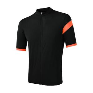 SENSOR CYKLO CLASSIC pánsky dres kr.rukáv celozip čierna / oranžová Veľkosť: S