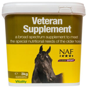 NAF Veteran supplement, kŕmny doplnok s MSM a probiotikami špeciálne pre staršie kone 1,5 kg
