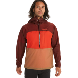 Marmot Men's Bantamweight Anorak whiskey brown/red sun Veľkosť: L pánska bunda