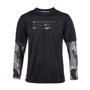 Fresh Trash Mens Escape Merino Long Sleeve tee black/camo Veľkosť: XXL pánske tričko