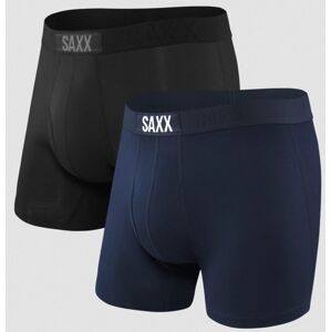 Saxx ULTRASOFT BB FLY 2PK black/navy Veľkosť: S boxerky