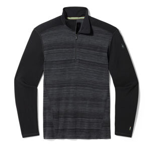 Smartwool CLASSIC THERMAL MERINO BL 1/4 ZIP B black color shift Veľkosť: XL spodná bielizeň