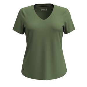Smartwool W ACTIVE ULTRALITE V-NECK SHORT SLEEVE fern green Veľkosť: S dámske tričko