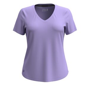 Smartwool W ACTIVE ULTRALITE V-NECK SHORT SLEEVE ultra violet Veľkosť: XS dámske tričko