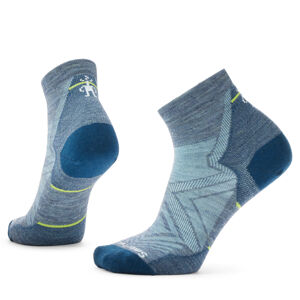 Smartwool W RUN ZERO CUSHION ANKLE pewter blue Veľkosť: L dámske ponožky