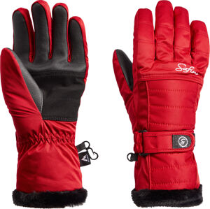 Dám. lyžiarske rukavice McKINLEY Blair I Farba: červená, Veľkosť: 65