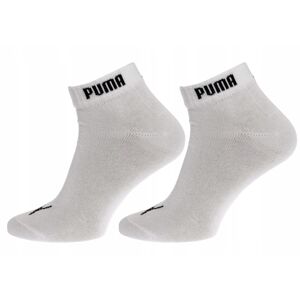PUMA Dosp. ponožky Quarter-V 3P Farba: Biela, Veľkosť: 43