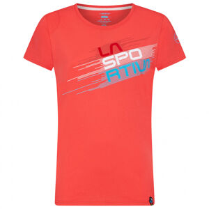 La Sportiva dámske turistické tričko Stripe Evo Farba: červená, Veľkosť: M