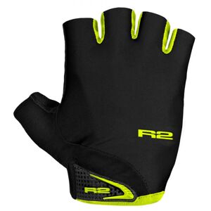 R2 cyklistické rukavice Riley Farba: čierna / zelená, Veľkosť: XXL