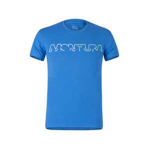 MONTURA Pán. tričko Brand, krátky rukáv Farba: Modrá, Veľkosť: M