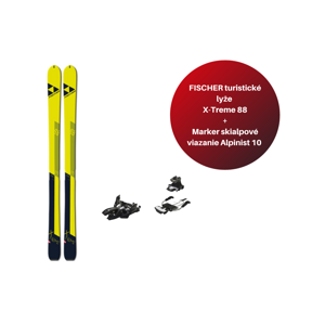 Fischer skialpinistické lyže X-Treme 88 21/22 set Farba: Žltá - viazanie Dynafit Radical, Veľkosť: 177