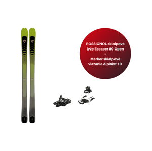 ROSSIGNOL Skialpové lyže Escaper 80 Open set Farba: Zelená - viazanie Marker, Veľkosť: 169
