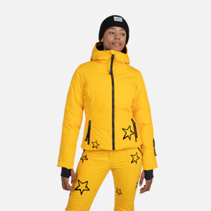 JCC Dám. páperová bunda s kapucňou, W St Farba: žltá, Veľkosť: XS