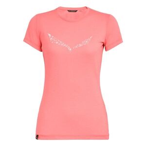 Salewa dámske turistické tričko Solid Dri-Rel W S/S Farba: Ružová, Veľkosť: 36,5
