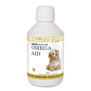 NutriScience OmegaAid na zdravú srsť a kožu pre psy a mačky 250 ml
