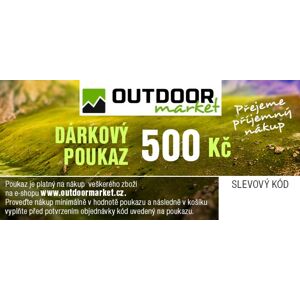 Outdoormarket Darčekový poukaz Hodnota: 500